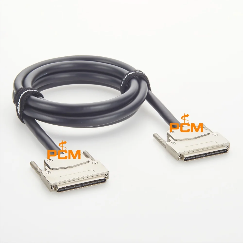 VHDCI 100 Pin to VHDCI 100 Pin Cable High Density Shielded SCSI Data Cable for Motion Control & Data Acquisition