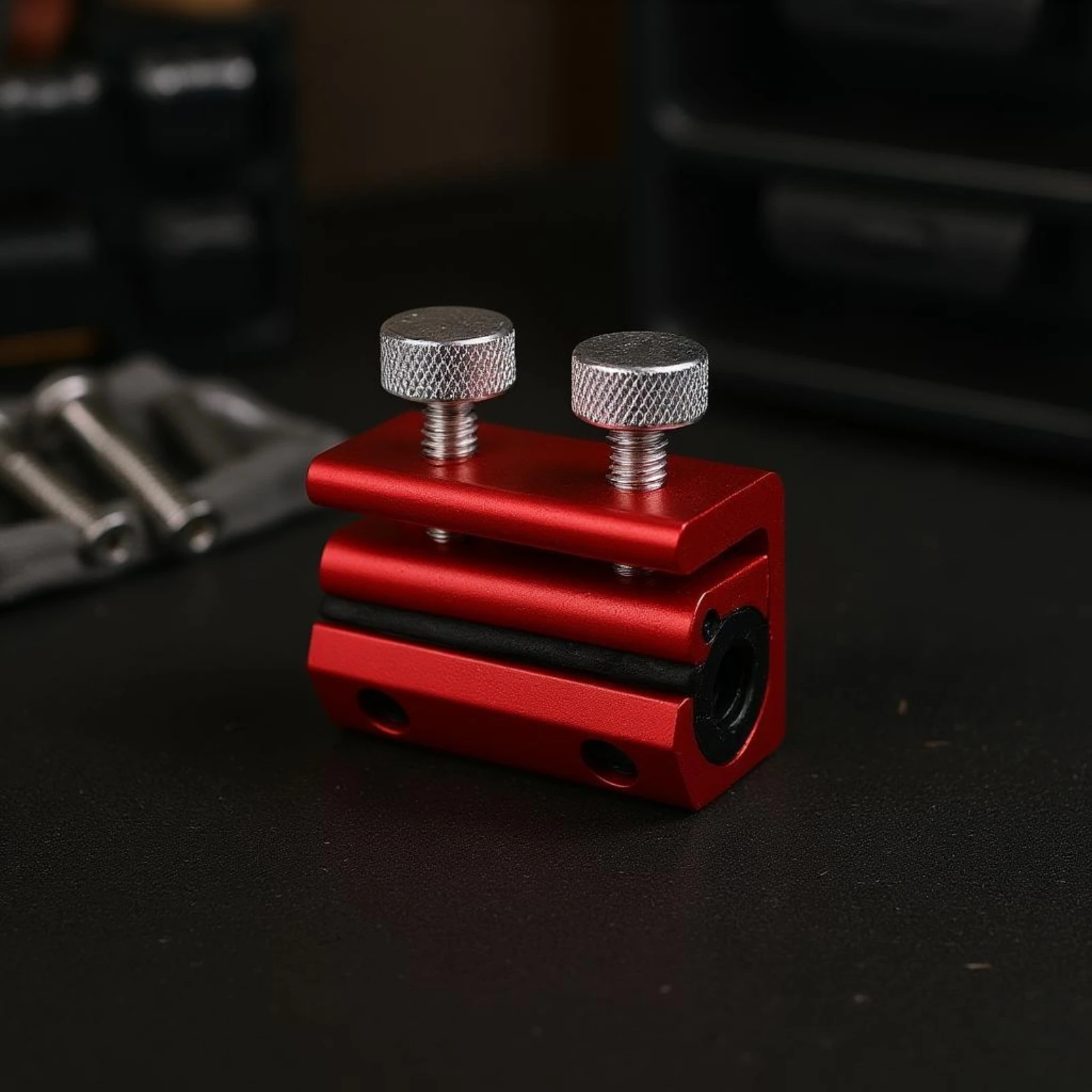Motorcycle Cable Oiler Knurled Throttle Cable Oiler Repair Supply Rubber Clamp Metal
