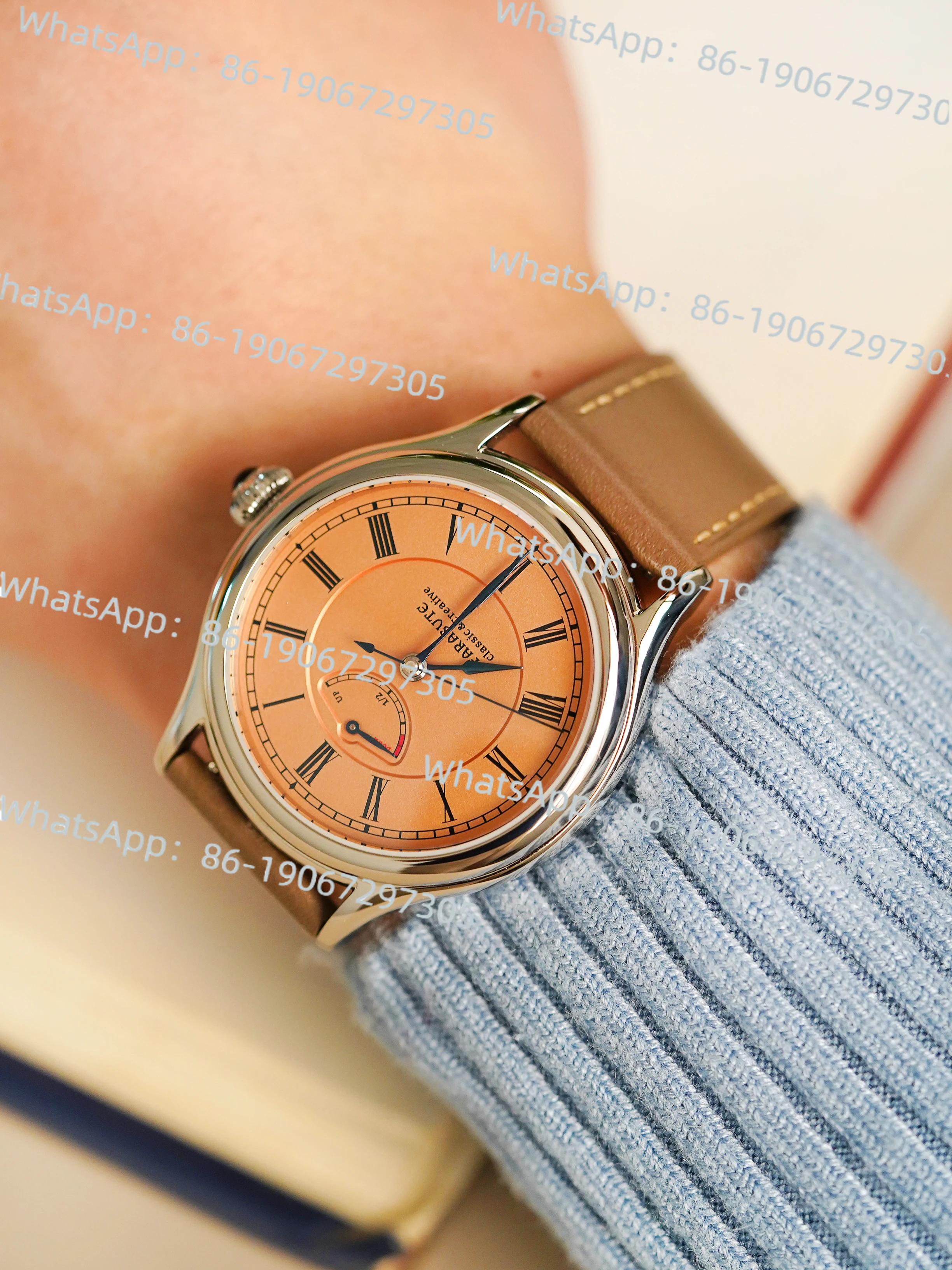 

Механические часы Small Seconds Power Reserve с динамическим дисплеем и ручным управлением, тонкие мужские часы
