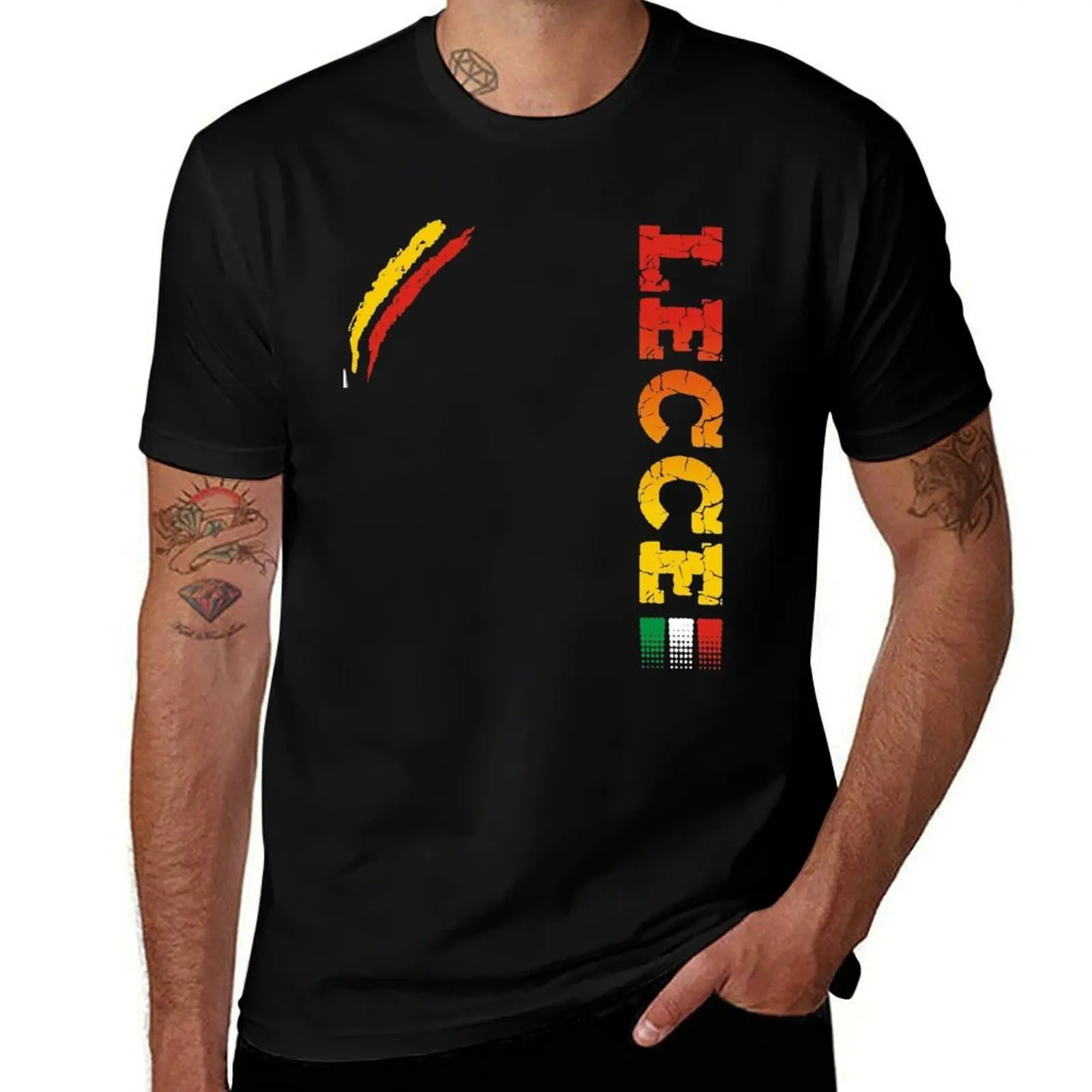 Футболка LECCE Sport для футбольных ультрас и болельщиков, большого размера, свободного кроя.