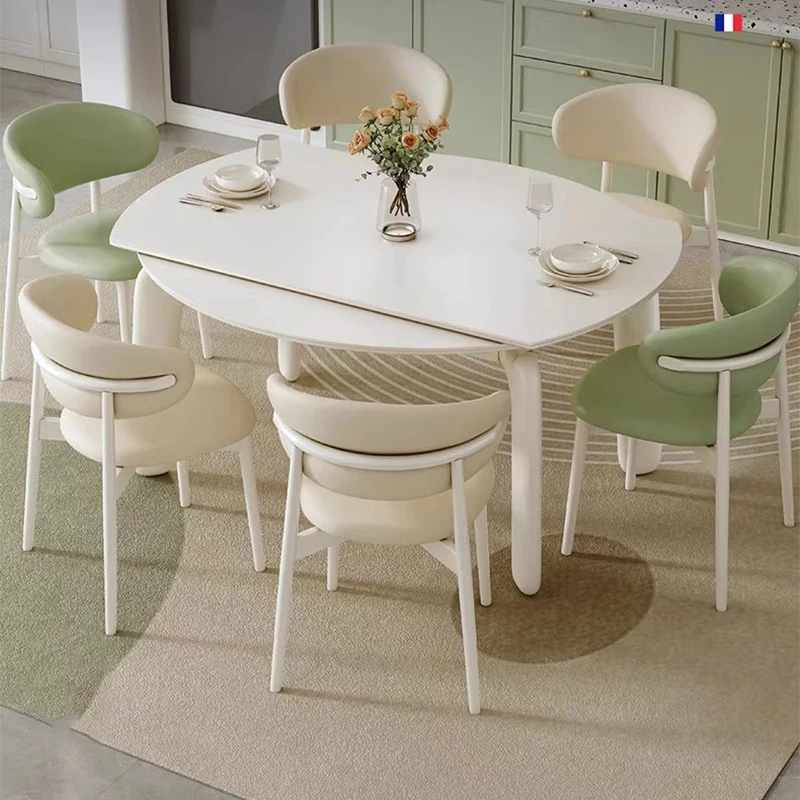 

Mobile Restaurant Dining Table Kitchen Desk Extendable Study Modern Luxury Dining Table Lounge Designer Mesa Home Furniture