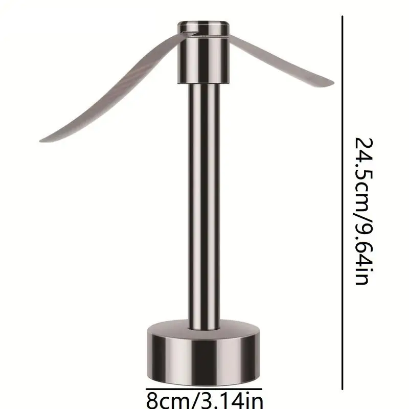 Automatic Fly Trap Keep Flies Away Table Pest Fan Home Outdoor Portable Stainless Steel Fly Repellent Fan Silent Battery Power
