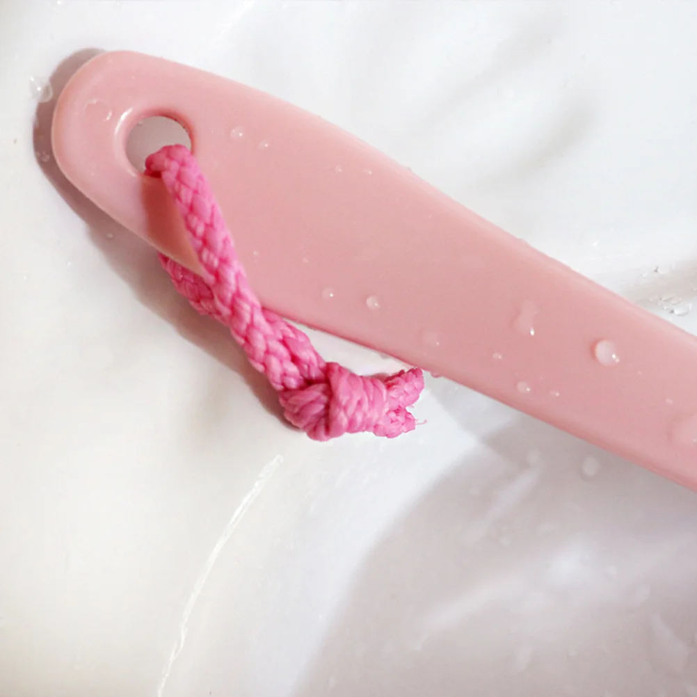 

3pcs Long Handle Bath Brush Comfort Back Scrubber For Shower Wet Use Exfoliating Body Cleaning Tool Smooth Skin Bathroom