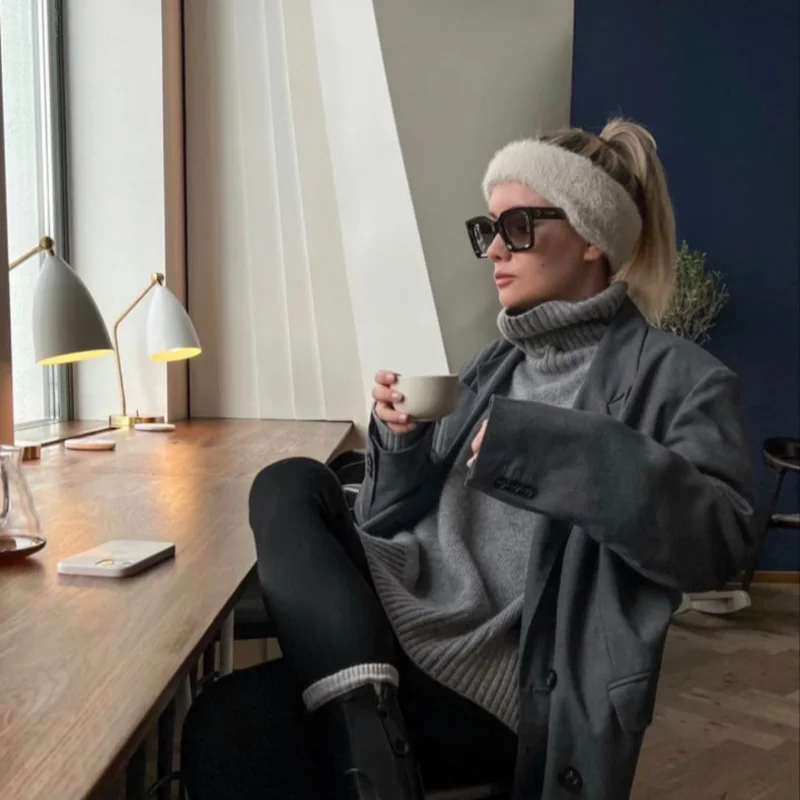 الشتاء بلون أفخم غطاء للأذنين الرجال والنساء الشتاء الدافئة وسميكة غطاء للأذنين ركوب في الهواء الطلق غطاء للأذنين الدافئة #1