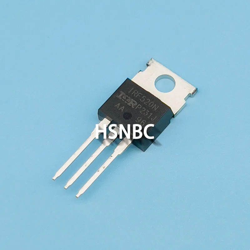 10Pcs/Lot IRF520N IRF520NPBF IRF520 TO-220 9.7A 100V MOSFET N-channel Power Transistor 100% New Imported Original