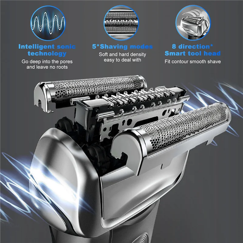 EAS-For Braun Series 7 Shaver 70B Replacement Electric Shaver Heads 720S 790CC 760CC 765C 795CC 9565 9585 7840S
