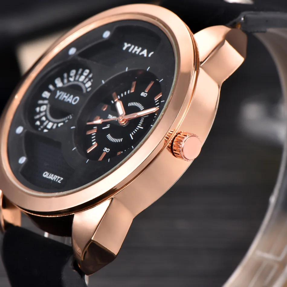 AL-81시계 남성용 가죽 쿼츠 시계 군용 스포츠 시계