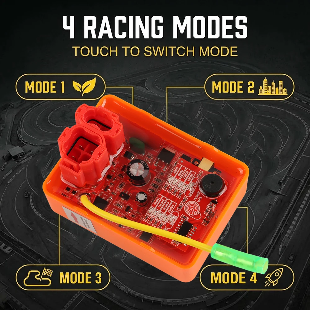 Encendido de Alto Rendimiento para Motocicletas de Carreras, CDI de 6 Pines, Ajustable con Pantalla Táctil Inteligente, para Motor ZS 175FMM ZS175FMM, CG 150 125 Asix XB88