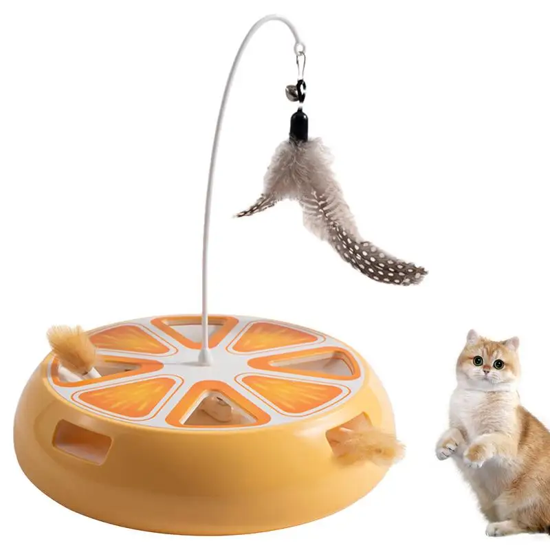 Cat Toy Roller Kitten Toys Self-Employment Interactive Cat Turntable Cat Exercise Toy Intelligent Smart Cat Toy For Living Room