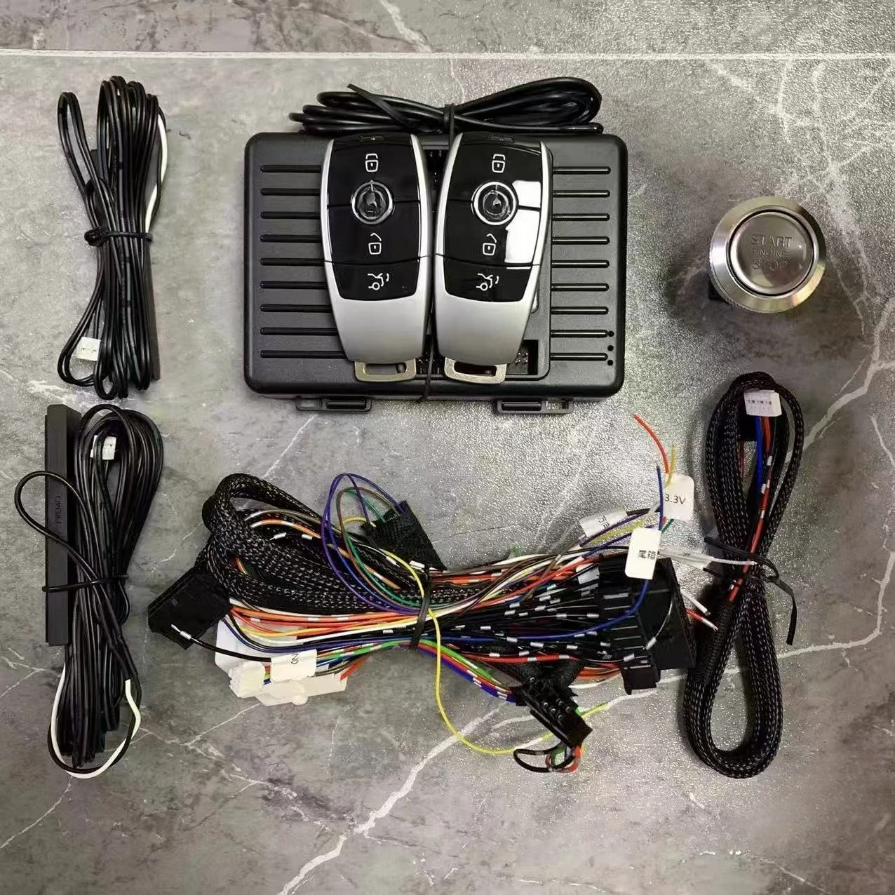 

Обновленная система пассивного бесключевого доступа для Benz ML/GL/GLE/A/B/CLA/CLS/GLA/E Keyless Go, комплект зажигания с дистанционным управлением, автомобильный стартер