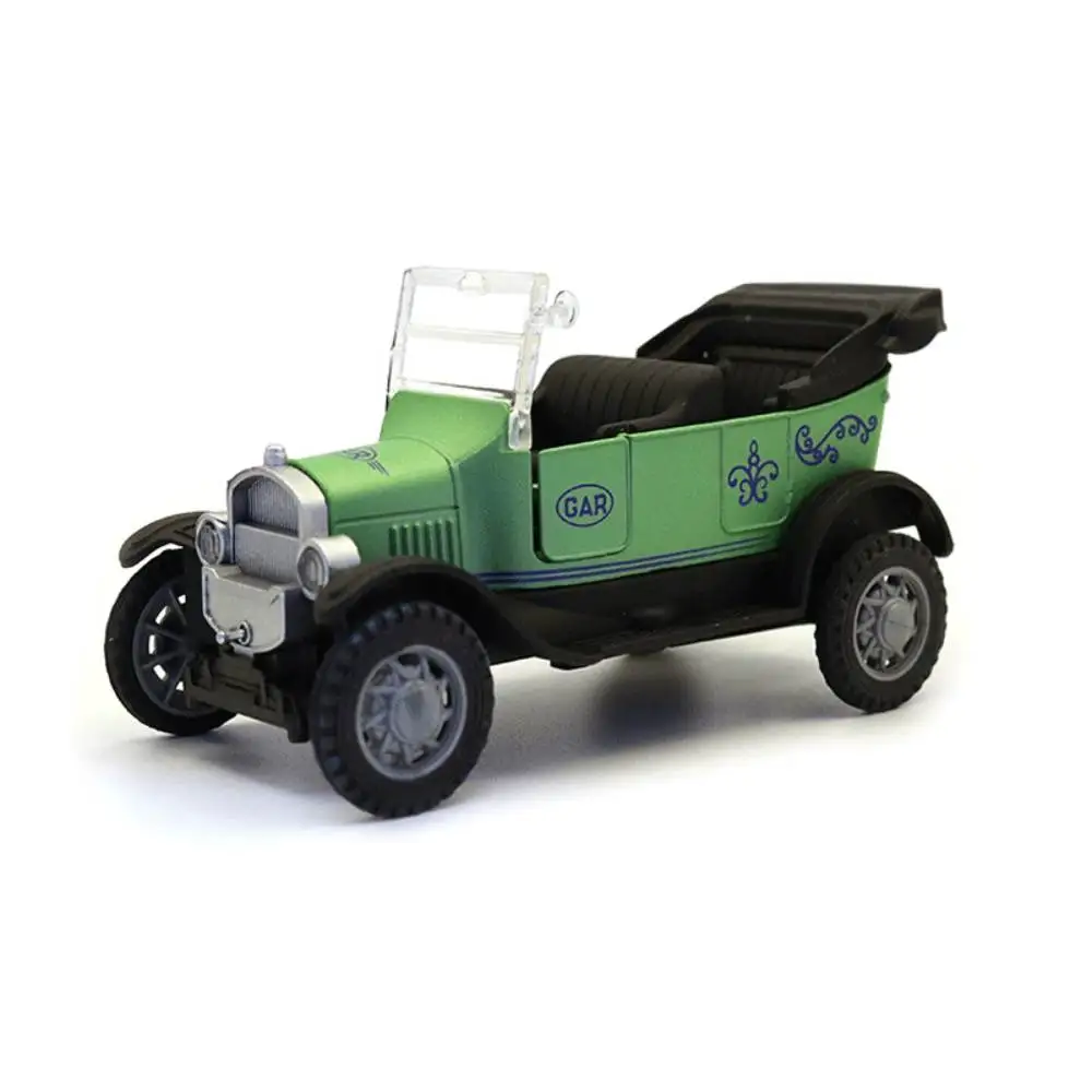 1:32 Modello di auto d'epoca retrò in lega Pull-Back pressofuso Convertibile Modello di auto Ornamenti Bambini Ragazzo Auto Giocattolo Regali Collezione Decor