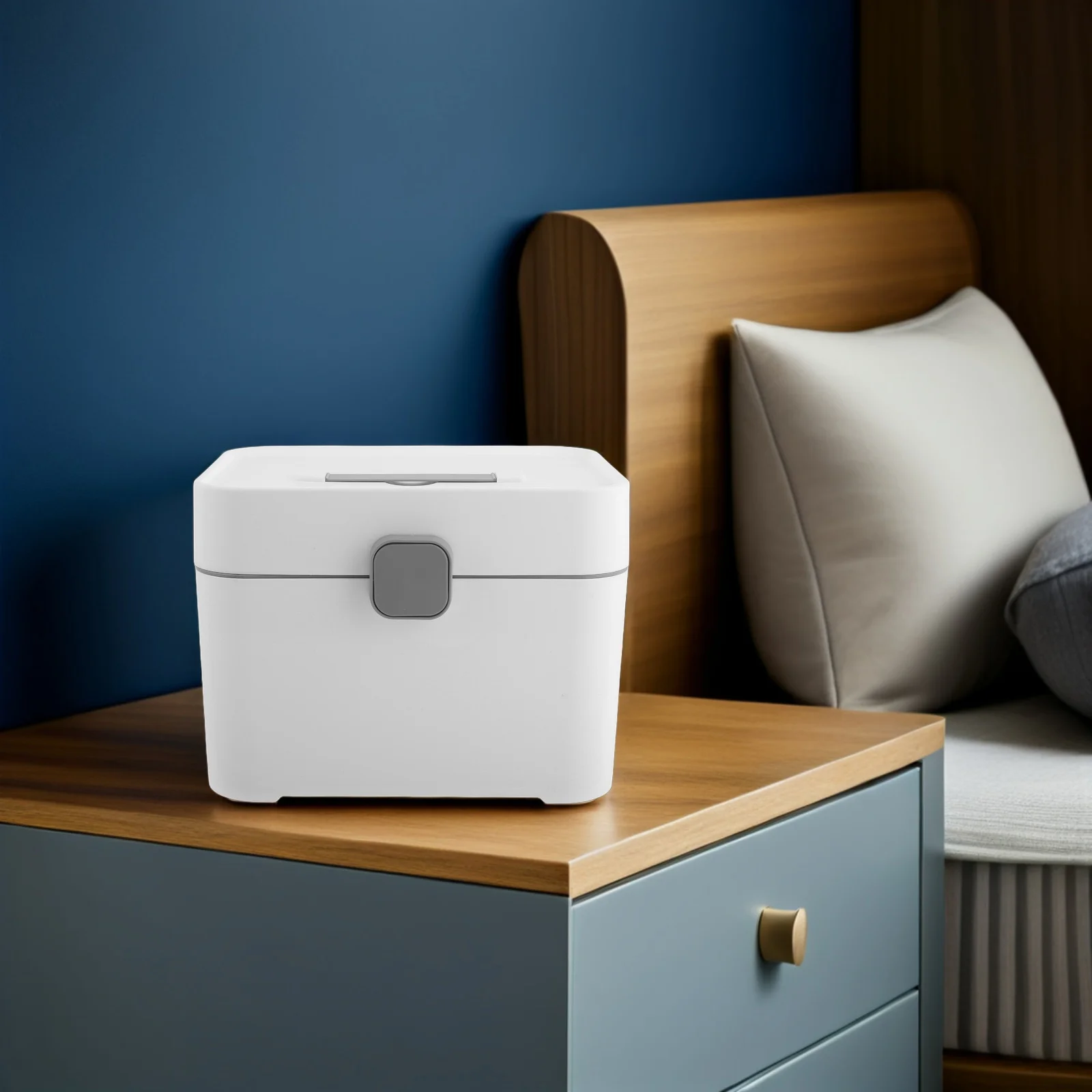 

Nail Tool Storage Organizer Box Double Layer Design for Polish Bottles and Drill Bits Manicure Equipment Case Compact Beauty