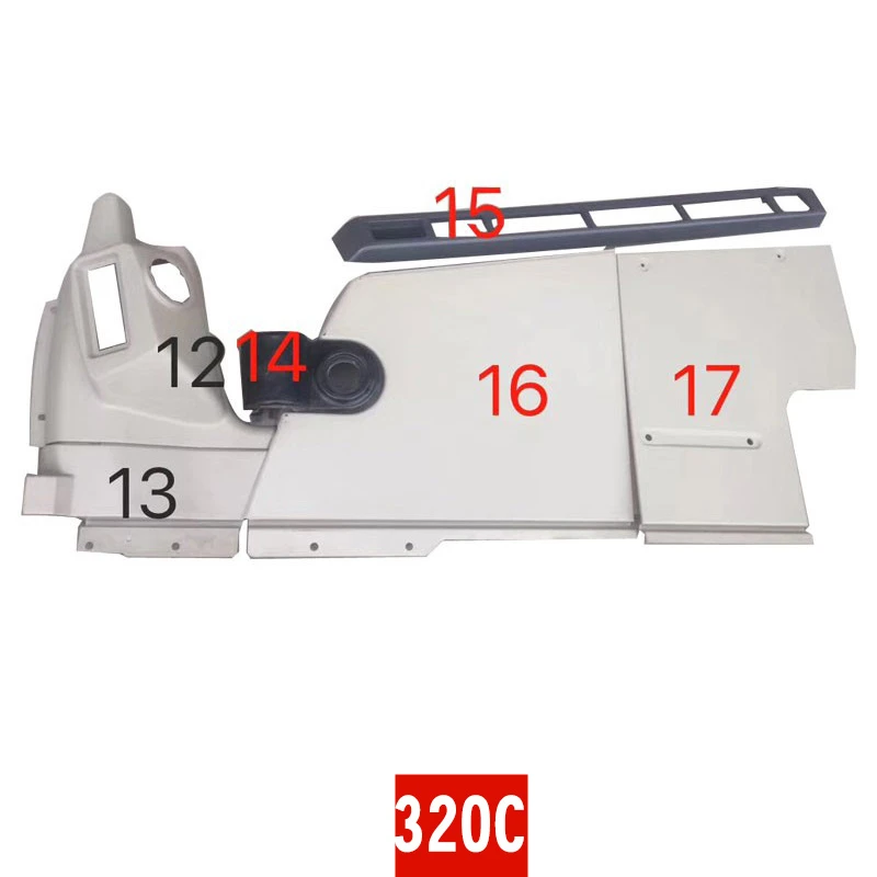 

For CATERPILLAR CAT 312C/320C/330C/345C Excavator Cab interior trim Right arm interior panel Excavator interior decoration cover
