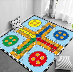 Cartoon Flight Fly Chess Maze Game War Doormat Rug Carpet For Kids Play Floor Bedroom Home Living Room Non-slip Mat Gifts