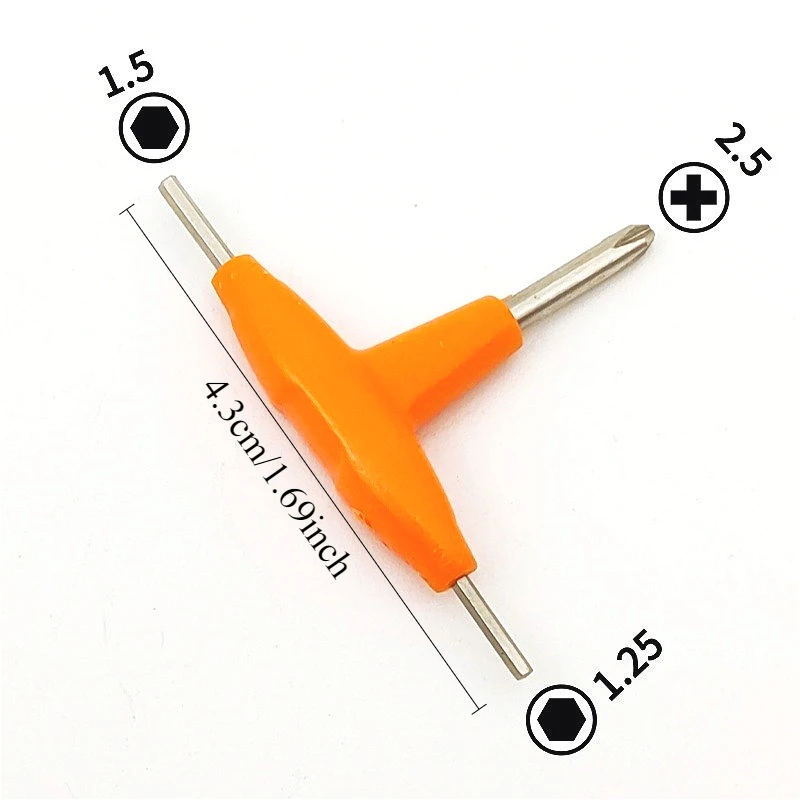 Wire Brush & T-Shaped Screwdriver Set - Multi-Purpose Tool Kit for Rust Removal, Surface Cleaning & Screwdriving