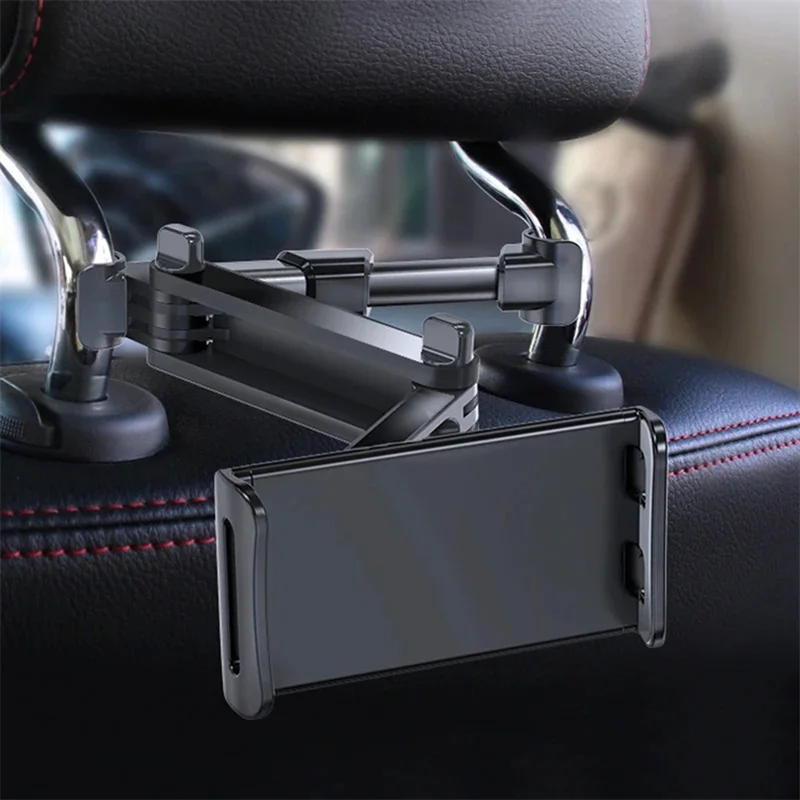 Universal Car Headrest Tablet Mount For IPads, And Cell Phones - Hands-Free Entertainment For Backseat Passengers