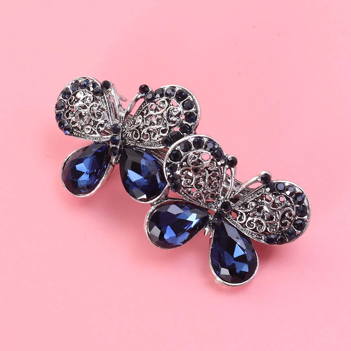 

Goody Hair Clips for Women Bride Headpiece Rhinestone Barrettes Crystal The Flowers