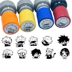 Jujutsu Kaisen Gojo Satoru Lnumaki Toge Itadori Yuji Geto Suguru cartoon cute Q version character style diy handbook stamp gift