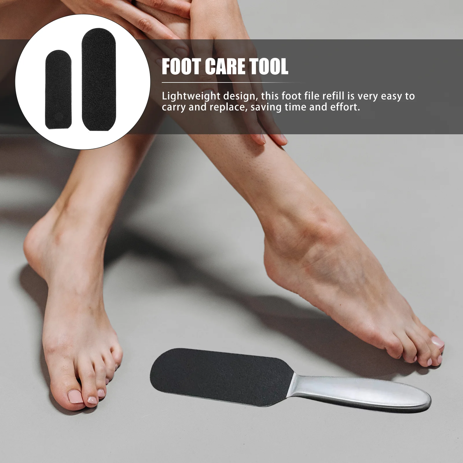 

20pcs Foot File Refills High-Grade Replacement Pads For Dead Skin Removal Exfoliating Pedicure Tool Portable Foot Care Supplies