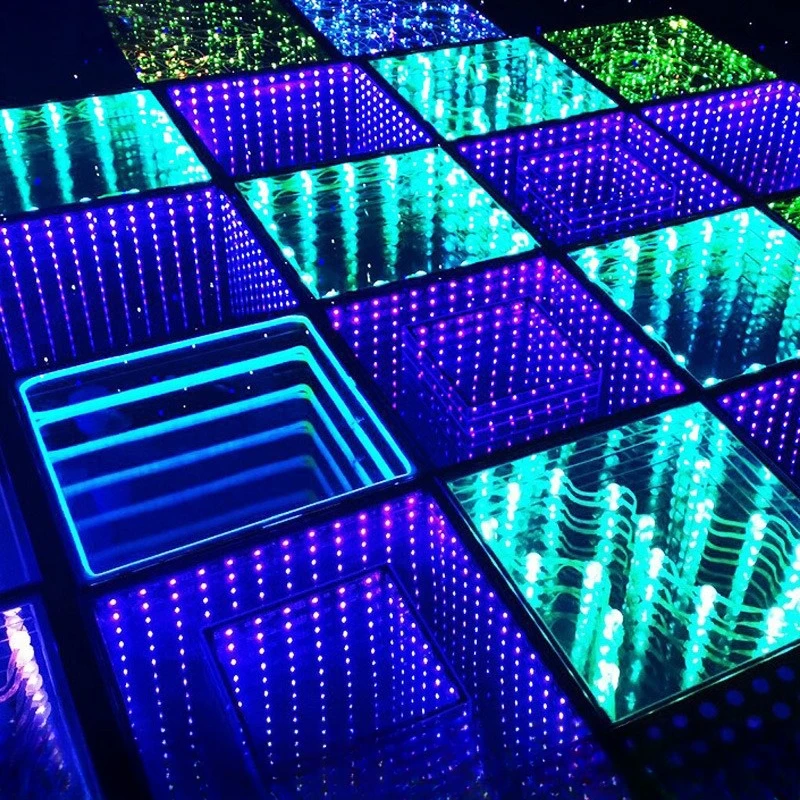 Sensor floor light, bar stage event, full-color illumination, external control abyssal tile light