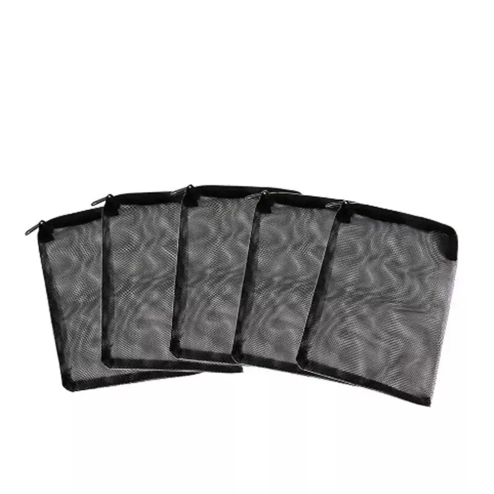 New Isolation Bag Nylon Filter Bag Pond Media Reusable Filter Net Bag Black for Aquarium Fish Tank Mesh Zip Net Bag view 5