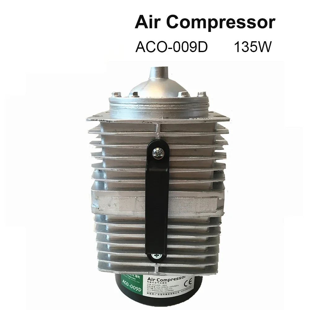 ปั๊มลมแม่เหล็กไฟฟ้าคอมเพรสเซอร์135W สำหรับ ACO-009D เครื่องตัดแกะสลักเลเซอร์ CO2