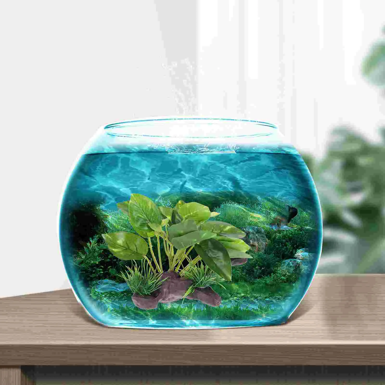 

Fish Tank Decoration Aquarium Water Plants Landscape Decorations Accessories Artificial for Ornaments Faux Greenery Tanktops