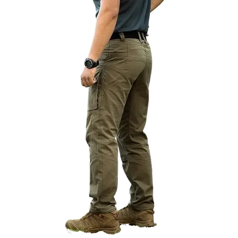 Pantalones militares de trabajo impermeables con múltiples bolsillos, monos para senderismo al aire libre, pantalones deportivos para escalar, pantalones tácticos de combate de campo militar para hombres