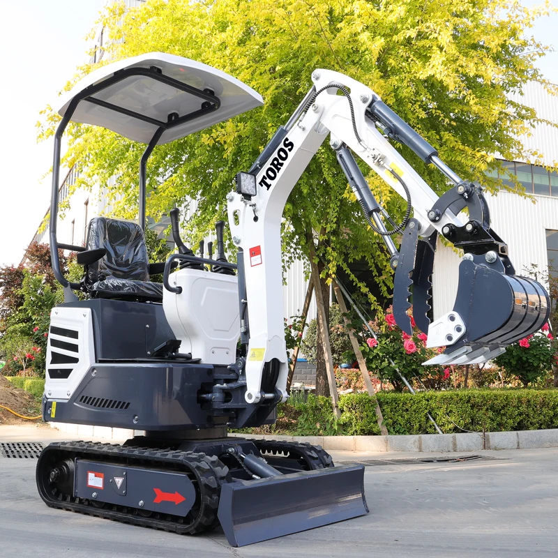 Free Shipping Earthmoving Machine 1000kg Small Digger Customize Multifunctional Hydraulic Compact Bagger Crawler Mini Excavators