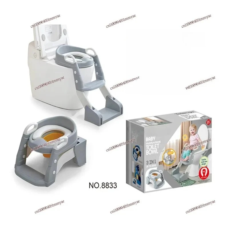 Foldable Children's Toilet Training Ladder Seat Convenient To Store Portable Kids Potty Training Seat With Color Box Packaging
