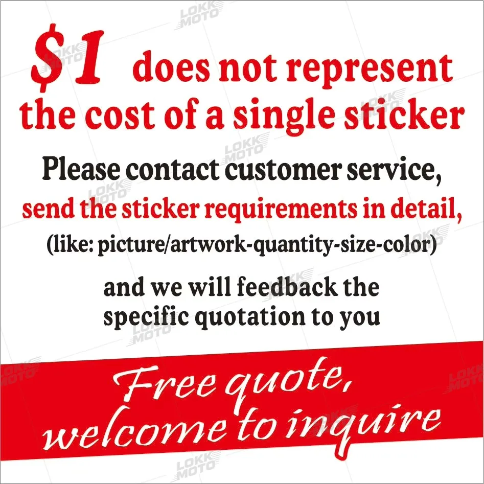 Motorbike Car Racing Custom Personalized Logo Text Graphics Anime Waterproof Decorative DIY Stickers