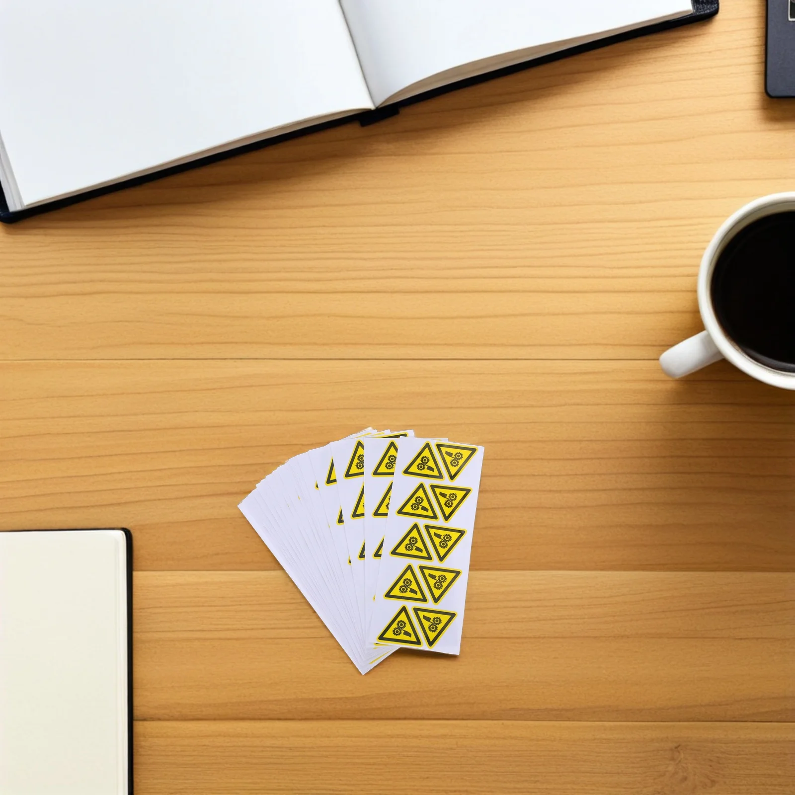 200pcs Safety Warning Stickers Self Adhesive Caution Labels For Machinery Hazard Prevention Harsh Environments Traffic Safety