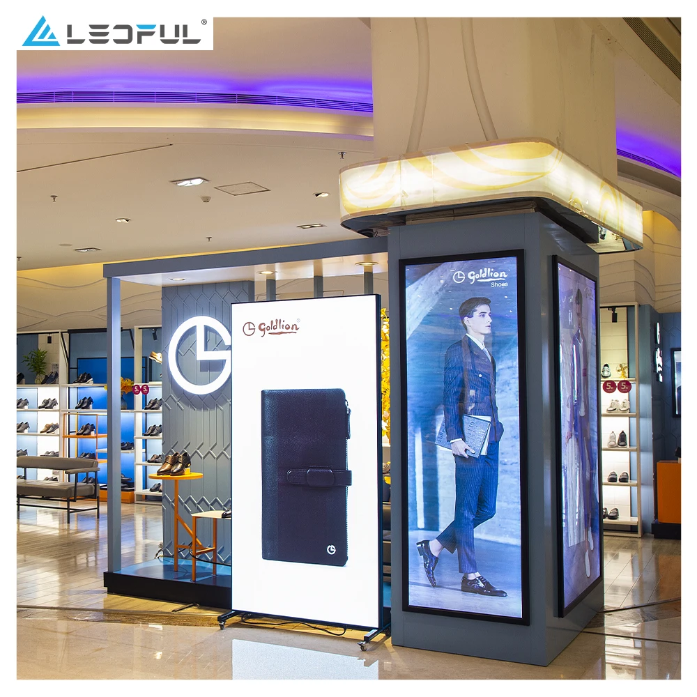 Shenzhen Indoor P1.8 P2 P2.5 HD Wifi Floor Stand Mirror LED Poster Display Panel Advertising LED Screen Poster