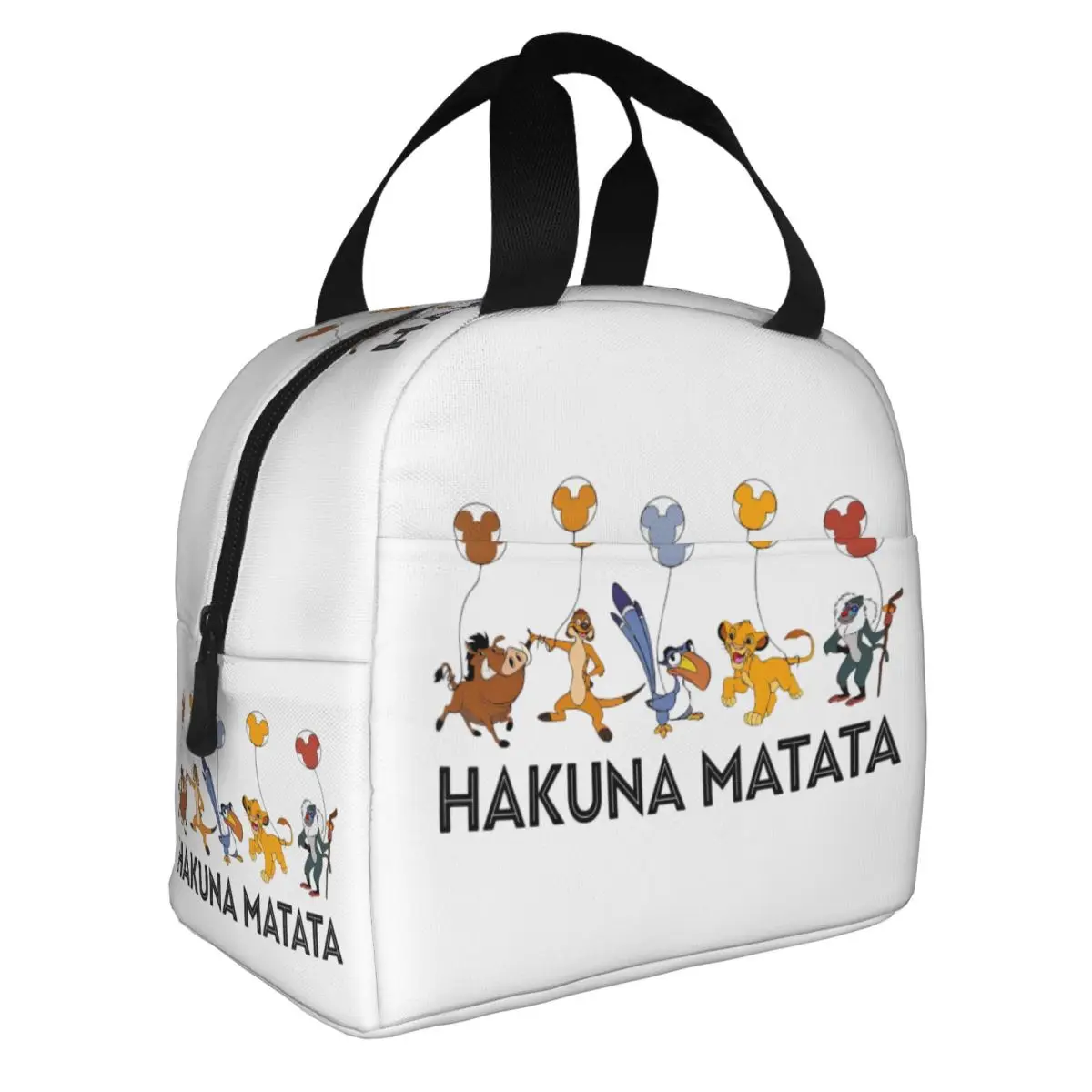 الأسد الملك هاكونا ماتاتا المملكة سفاري معزول أكياس الغداء حقيبة حرارية وجبة الحاويات حمل علب الاغذية الغذاء حقيبة المدرسة في الهواء الطلق #2