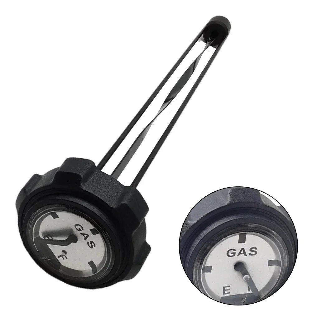 For Lawn Mowers Tractor Fuel Gauge Fuel Level Indicator 2-inch ID 6-1/4-inch Tank Depth Black Color Easy Installation