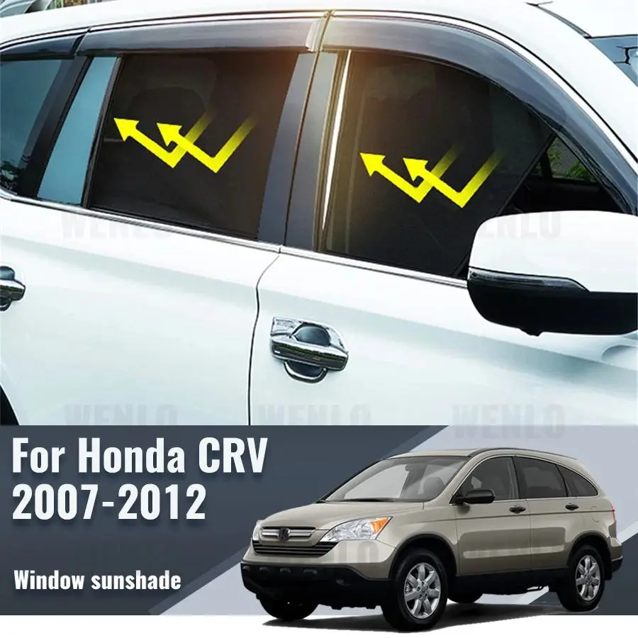 

For Honda CRV CR-V MK3 2007-2011 Car Sunshade Visor Front Windshield Frame Curtain Rear Baby Side Window Sun Shade Shield