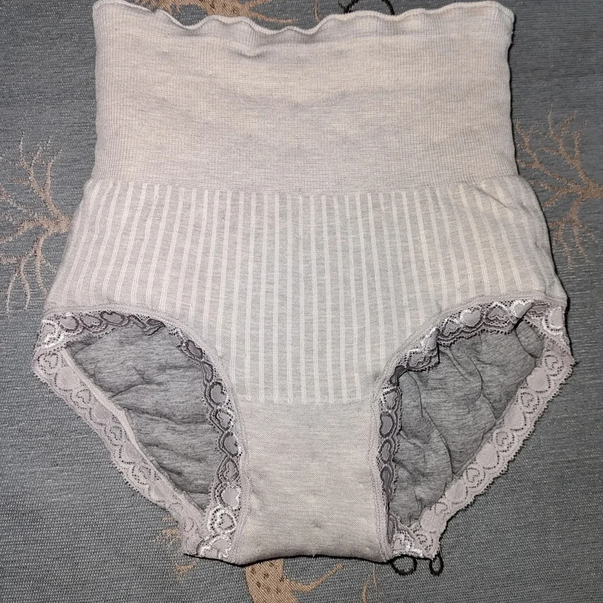 (can custom) Women Cotton Blended High Waist Briefs Sleek Absord Shaping Panties Tummy Control Puffy Big Shape  Incontinence Aid