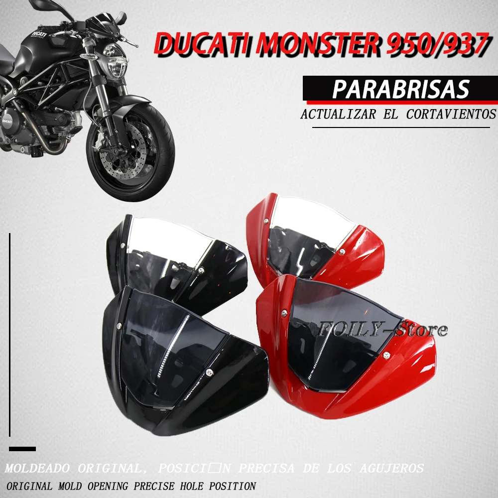 

Parabrisas para motocicleta MONSTER 2021, accesorio de alta calidad con soporte para Ducati Monster 2022, 937, 950