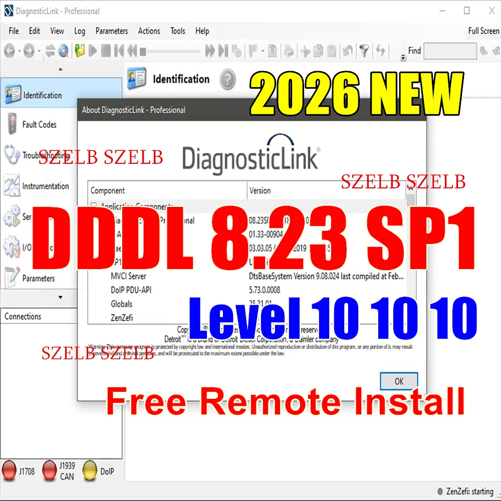 Latest DDDL 8.23 SP1 Detroit Diesel Diagnostic Link DDDL 8.21 SP3 Professional Level 10 10 10 + Troubleshooting online install