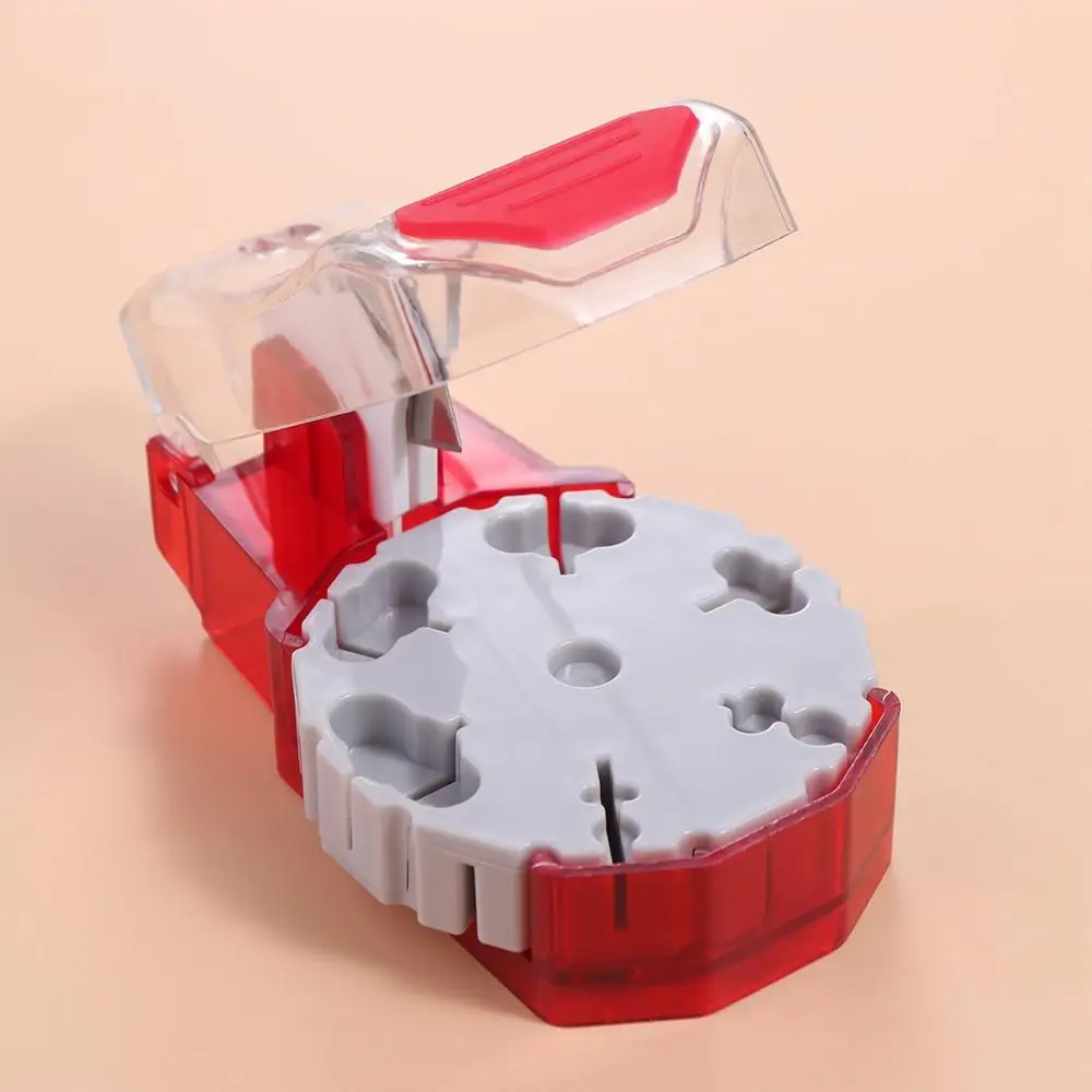

Useful Portable Medicine Pill Cutter Box Convenient Storage Tablet Grinder Case Transparent Plastic Medicine Cutting Device Home