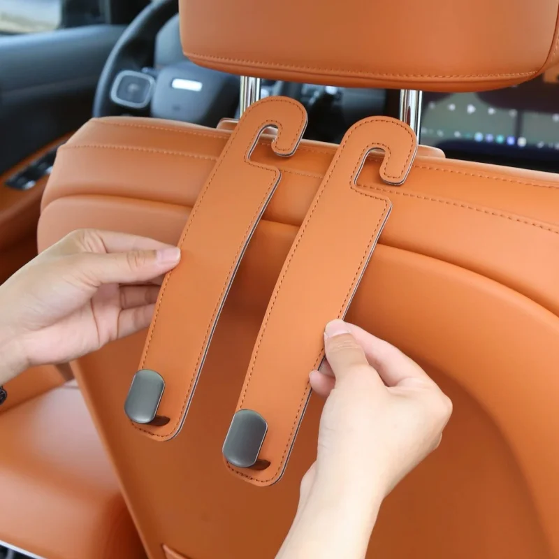 Fit for GWM Haval H10 2026 Car Seat Back Multifunctional Storage Double-sided Leather Hooks Car Interior Modification Supplies