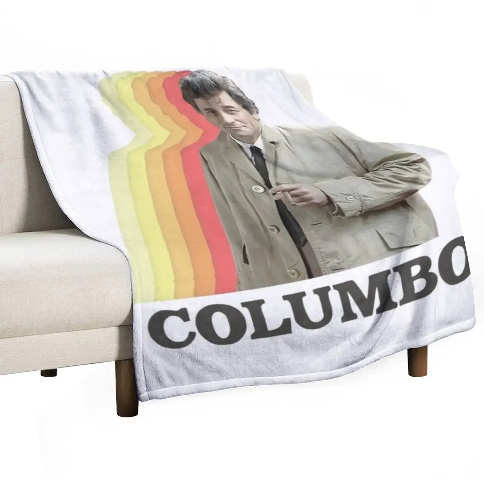 Columbo Throw Blanket Plaid on the sofa Camping Fashion Sofas Blankets