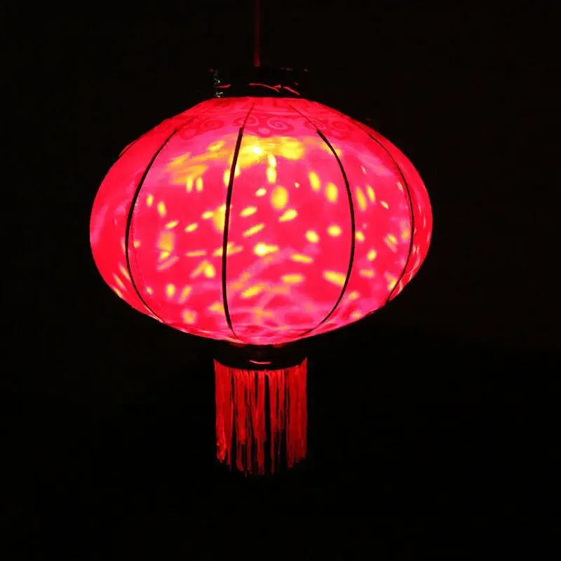 New Year Colorful Rotating Light 2M Lantern Bulb, Lantern Accessories, Holiday Home Decorative Light E27
