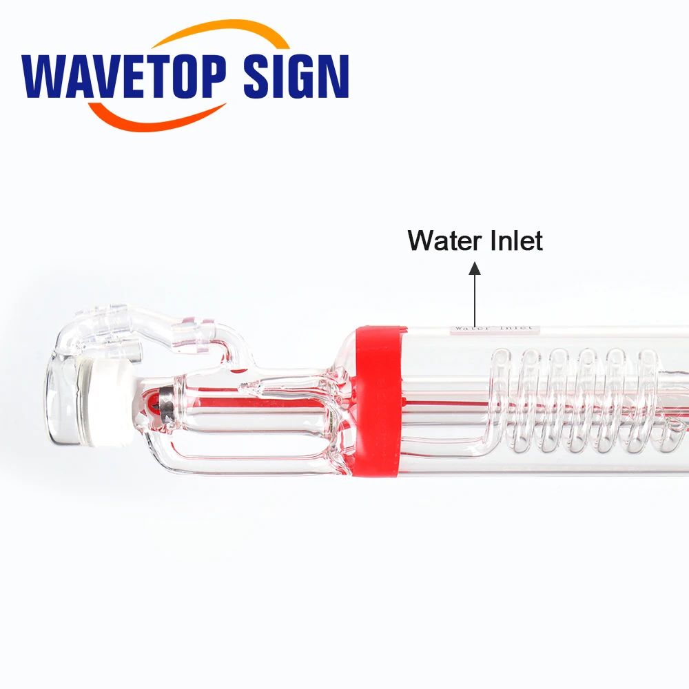 WaveTopSign Co2 Glass Laser Tube 1000mm 50W Glass Laser Lamp for CO2 Laser Engraving Cutting Machine Marking Equipment Parts