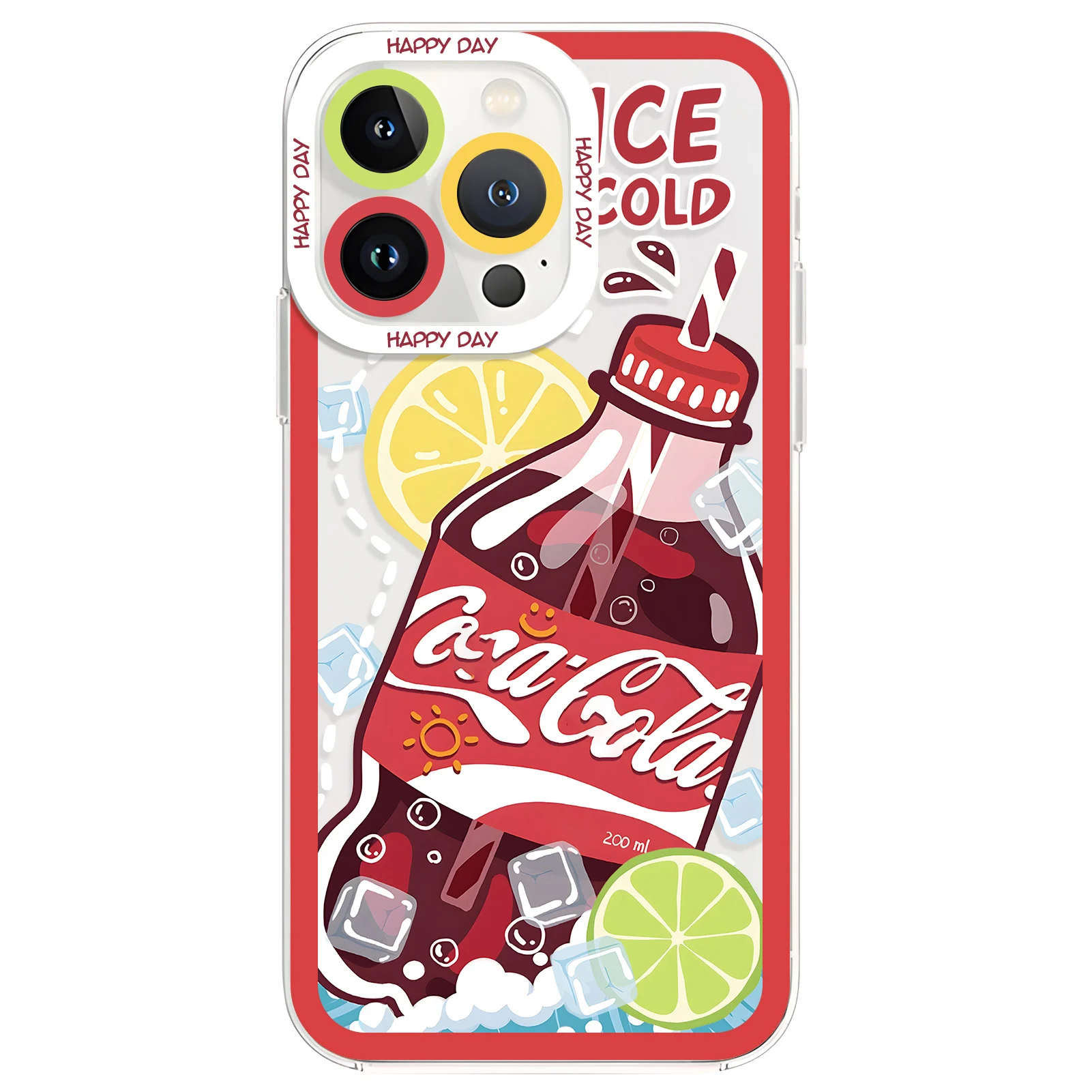 MINISO   Cola  Orange Juice Phone Case for Samsung Galaxy A91 A72 A71 A70 A55 A54 A52 A51 A50 A34 A14 A73 A53 A33 A25 A23 CASE