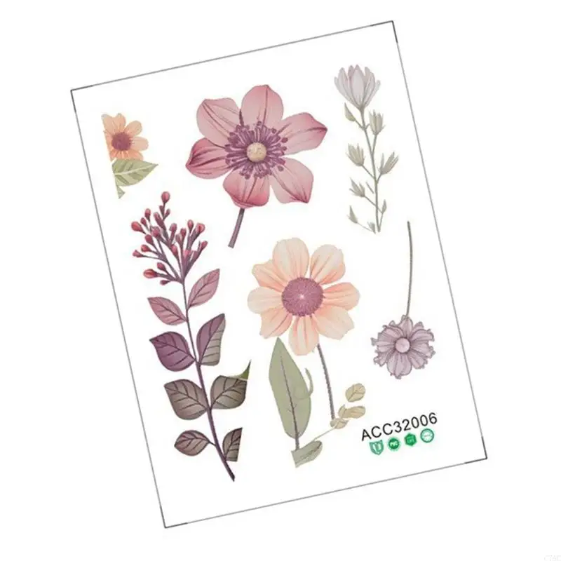 Pegatina cubierta interruptores con patrón flores C7AC para decoración sala estar, dormitorio y cocina