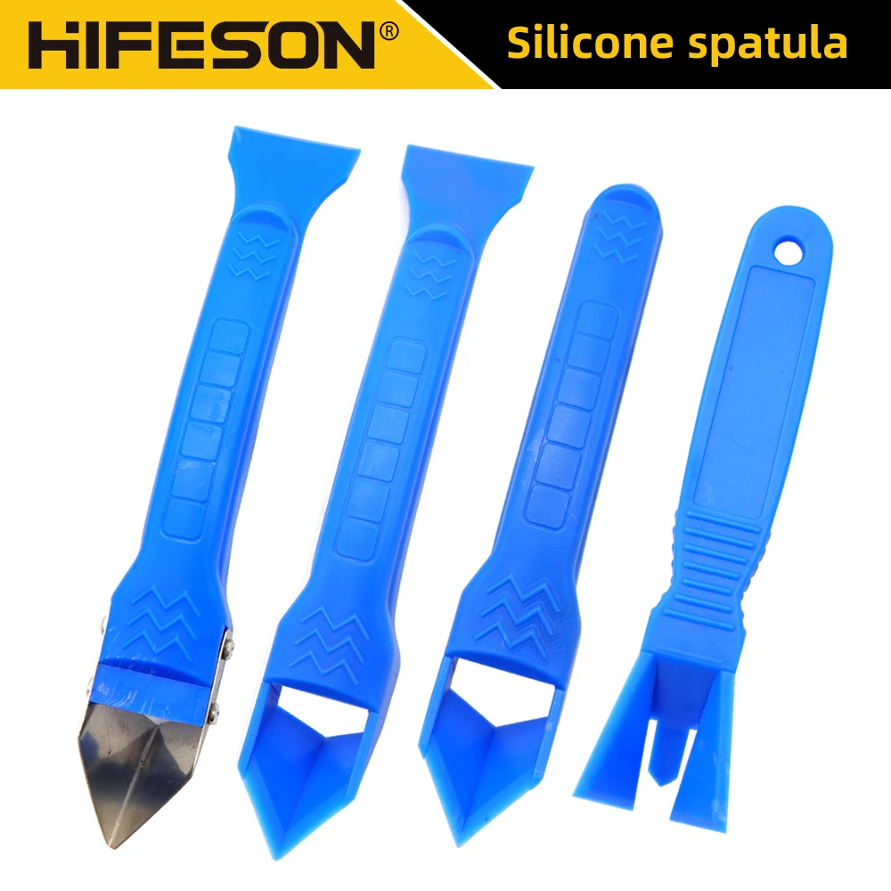 Raschietto in plastica siliconica sigillante Remover raschietto per colla per vetro strumento multifunzionale per la rimozione della colla per