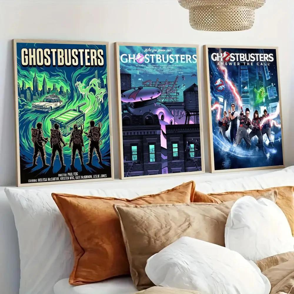 G-Ghostbusters Movie Poster Modern Home Living Bedroom Bar Hallway Waterproof Wall Art Aesthetic Decor