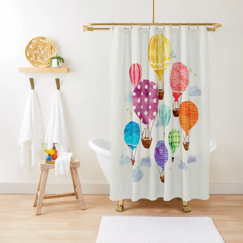 

Hot Air Balloon Shower Curtain Shower For Bathroom Set Set For Bathroom Curtain