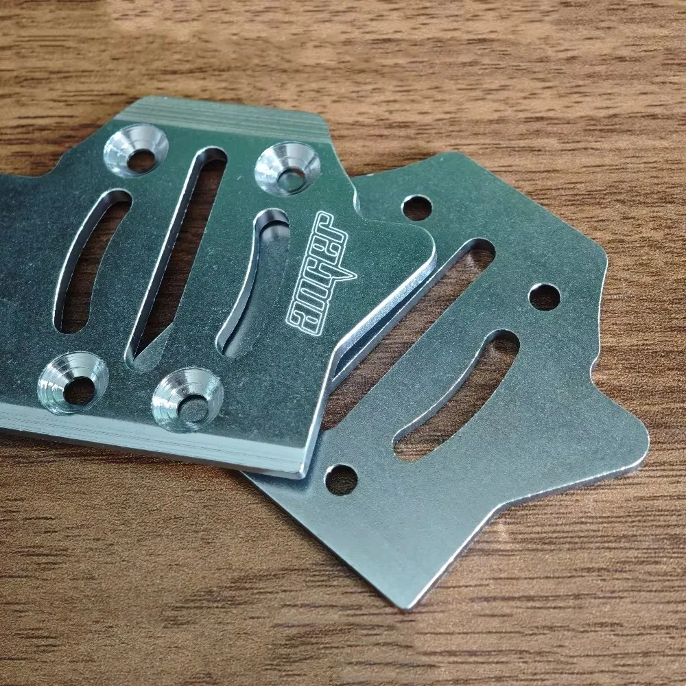 2pcs HOBAO 8SC H9 chassis anti scratch metal chassis anti abrasion protection Skid Plate before and after 6061-A AMO production